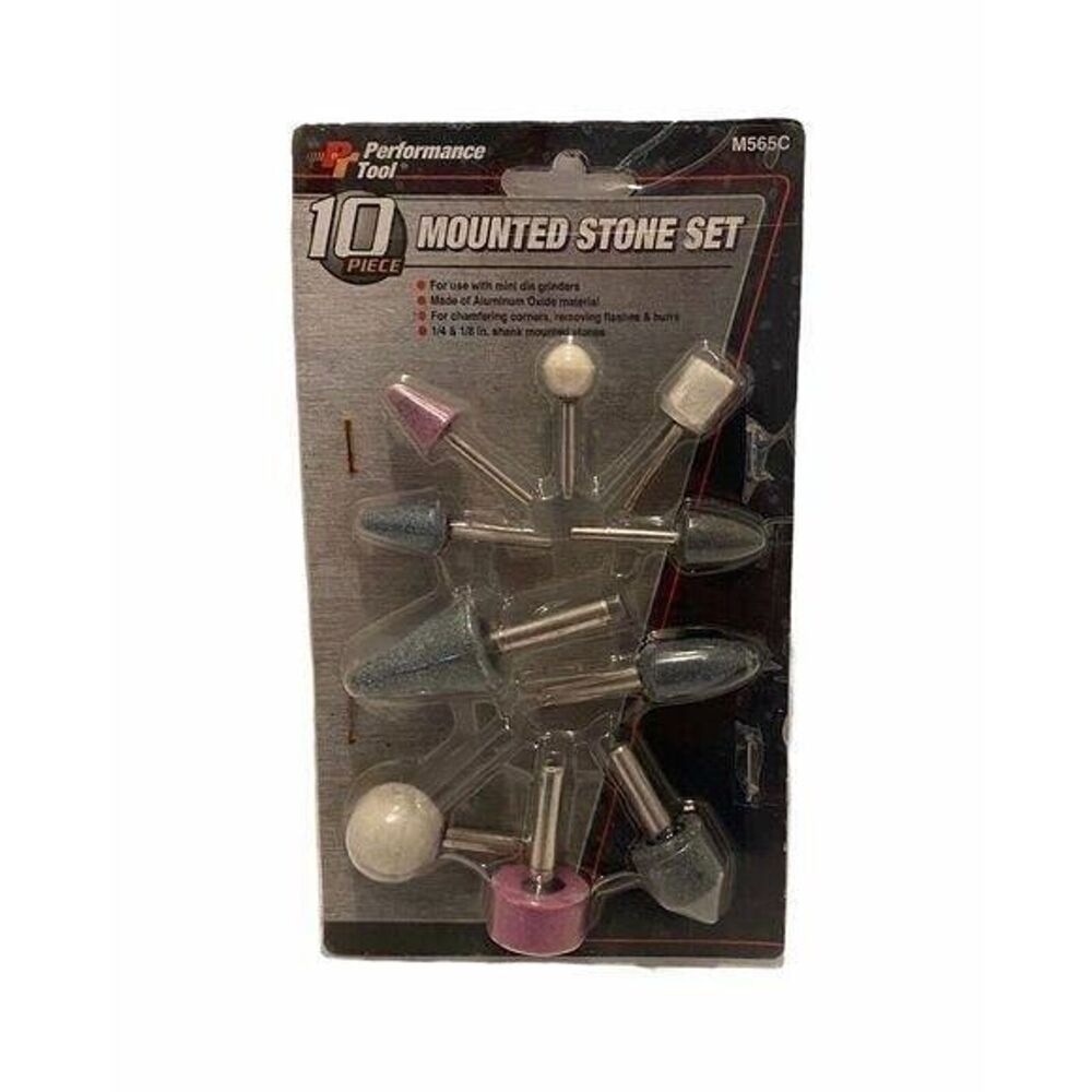 10-piece Mounted Grinding Stone Tool Bits Set Performance Tool